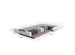Tulena Nox Materasso 160 X 190 Cm Con Molle Insacchettate Materasso A Molle Medio, - Rivestimento Lavabile - Basic, H3 / H4