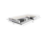 Tulena Nox Materasso 80 X 190 Cm - Rivestimento Lavabile - Materasso A Molle Morbido, Comfort Plus H1 / H2