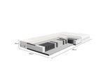 Tulena Nox Materasso A Molle Insacchettate Con Memory Foam - Rivestimento Lavabile - Comfort, 100 X 190 Cm, H1 / H2