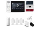 Huxgo HXA007 Sistema Di Allarme Casa Wifi + Gsm 2G Con Sirena Wireless, Sistema Di Allarme Con 1X Sensore Di Movimento E 3X Sensore Porta-Finestra, Sistema Di Allarme Per Appartamento, Casa, Garage, Tuya Smartlife App