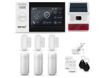Huxgo HXA007 Sistema Di Allarme Casa Wifi + Gsm 2G Con Sirena Wireless, Sistema Di Allarme Con 3X Sensore Di Movimento E 3X Sensore Porta-Finestra, Sistema Di Allarme Per Appartamento, Casa, Garage, Tuya Smartlife App