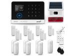 Huxgo HXA003 Sistema Di Allarme Casa Wifi + Gsm 2G Con Sirena Wireless, Sistema Di Allarme Con 7X Sensore Di Movimento E 7X Sensore Porta-Finestra, Sistema Di Allarme Per Appartamento, Casa, Garage, Tuya Smartlife App