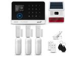 Huxgo HXA003 Sistema Di Allarme Casa Wifi + Gsm 2G Con Sirena Wireless, Sistema Di Allarme Con 3X Sensore Di Movimento E 3X Sensore Porta-Finestra, Sistema Di Allarme Per Appartamento, Casa, Garage, Tuya Smartlife App
