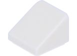 Lego: 100X Mattoncini Inclinati/Pendenza In Bianco