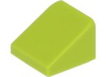 Lego: 100X Mattoncini Inclinati/Pendenza In Verde Lime