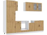 Vidaxl Set Di 8 Mobili Da Cucina Kalmar Artisan In Legno Di Quercia