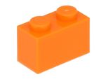 Lego® 10 Pezzi 3004 Mattoncini 1X2 Parte Basic 10 Arancione