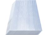 Jopassy 5X Lastre A Doppia Parete 8 Mm Tagliabili 121X60,5 Cm Policarbonato 3,66M² Resistente Ai Raggi Uv Lastre Trasparenti A Doppia Parete Per Serre Lastre A Più Pareti