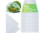 Tolletour 14X Lastre Alveolari 4Mm Tagliabili 121X60,5Cm Policarbonato 10,25M² Resistente Ai Raggi Uv Lastre Alveolari Trasparenti Lastre Per Serre Lastre Alveolari