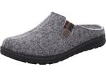 Pantofola Rohde Da Uomo In Feltro Con Inserto Elastico Asiago 7142, Misura:45 Eu, Colore:Grigio