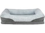 Trixie Vital Bed Lino, Letto Ortopedico Rettangolare, Grigio/Grigio Chiaro
