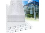 Tolletour 10X Lastre Alveolari 8 Mm Tagliabili 121X60,5 Cm Policarbonato 7,3M² Resistente Ai Raggi Uv Lastre Alveolari Trasparenti Lastre Per Serre Lastre Alveolari