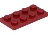 Piastre Lego® 2X2 3020 - 50 Pezzi Rosso Scuro