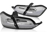 Fanali Posteriori Full Led Lightbar Per Ford Fiesta MK8 Anno 17-21 Cromo