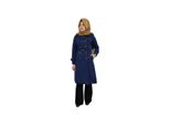 Cappotto Da Donna Trench Giacca Blu Navy 42 Cappotto Lungo V-673