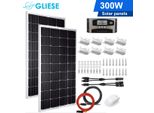 300W Pannello Solare Kit Modulo Solare 12V Mono Cella Solare Fotovoltaica Con 40A Regolatore Di Carica Solare Camper Staffa Di Montaggio Sistema Solare Sistema Off-Grid
