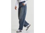 DáMské DžíNy Urban Classics Ladies Tapered Baggy Jeans Dirty Washed - 28