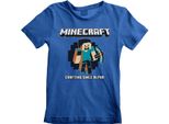Maglietta Minecraft 3-4 Anni Blu Bambini Unisex Crafting Da Alpha (Bambini)