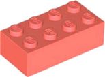 1 Pezzo Lego, Parte C. 3001 In Corallo (Corallo)
