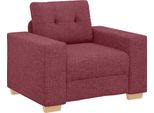 Vidaxl Poltrona Divano Rosso Vino 100X78X80 Cm Tessuto