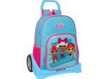Zaino Scuola Con Rotelle Lol Surprise! Divas Blue 33 X 42 X 14 Cm