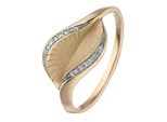 Diamantring Jobo "Ring Goldring" Gr. 54, Gelbgold 585, Fingerringe, Damen, 54, P1 = Bei 10-Facher VergrößErung Erkennbare EinschlüSse, Diamanten Gelbgold 585, Diamanten, Gelbgold 585, Diamantring, 585 Gold Mit 16 Diamanten