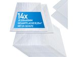 Hengda 14X Lastre A Doppia Parete 4 Mm Tagliabili 121X60,5 Cm Policarbonato 10,25M² Resistente Ai Raggi Uv Trasparente Lastre A Doppia Parete Lastre Per Serre Lastre A Più Pareti