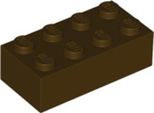 1 Pezzo Lego, Parte C. 3001 In Marrone Scuro