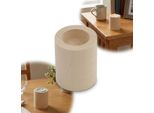 Portacandele Rotondo In Legno 8 Cm, Per Decoupage