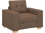 Vidaxl Poltrona Divano Marrone 100X78X80 Cm Tessuto