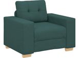 Vidaxl Poltrona Verde Scuro 100X78X80 Cm Tessuto