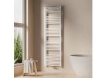 Emke Radiatore Da Bagno Asciugamano Scaldasalviette 50X160Cm 654 Watt Bianco Radiatore Da Bagno Attacco Centrale Senza Elemento Riscaldante