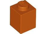 50 Pezzi Lego, Parti N. 3005 In Arancione Scuro