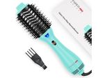 4 In 1 Spazzola Ovale Per Arricciare I Capelli, Spazzola Ionica Per Asciugare, Lisciare E Dare Volume, 1000 Watt (Verde Chiaro)