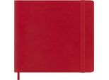 Moleskine 8056999274580 Moleskine Libro Calendario 2026, L/A5, Copertina Morbida, Rosso Chiaro
