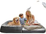 Letto Per Cani A Misura D'uomo, Sfoderabile, Design Spazioso, Grigio Scuro