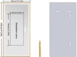 Specchio Da Bagno Illuminato, Con Cornice Dorata, Temperature Di Colore Regolabili, 120X60CM (48X24Inch)