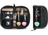 Viperade Ve21 Edc Pouch Piccolo Organizzatore, Organizzatore Di Utensili 6 Scomparti, Tasca Multitool Superficie In Velcro, Nylon (Nero)