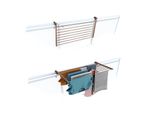Foxydry Duo Asciugatrice Da Balcone 102 Cm - Finitura Corten, Pieghevole, In Alluminio