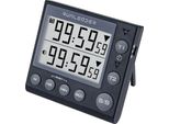 KT002 Timer A 2 Canali Con Orologio Timer Da Cucina Sveglia Timer Digitale Minuti/Secondi Orologio Da Tavolo Elettrico Per La Cucina