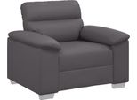 Vidaxl Poltrona Grigia 100X81X84 Cm In Ecopelle