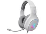 Defender Fury Gaming Cuffie A 4 Pin Con Microfono + Adattatore 2X Mini Jack+ Gra Bianco