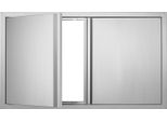 Vevor Porta Di Accesso Al Barbecue, 914 X 534 Mm, Doppia Porta Per Cucina Esterna, Porta A Incasso In Acciaio Inox, Porta Verticale A Parete Con Maniglie A Scomparsa, Per Isola Barbecue, Stazione Barbecue, Mobile Esterno