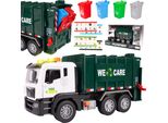 Malplay Camion Della Spazzatura Per Bambini Giocattolo Luce Suono Da 3 Anni Grun 1:10 Regalo 31,5 Cm