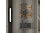 Skye Decor, Belita - Rovere, Antracite, Anrichte, Eiche, 100 % Melaminbeschichteteten Spanplatten, 45 X 22 X 20 Cm