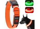 Collare Luminoso Per Cani Collare Per Cani A Led Usb Ricaricabile Impermeabile Collare Luminoso Per Cani Regolabile Super Luminoso Per Cani Medio Grandi