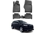 2006-2015 Audi Q7 4LB Tappetini Tpe Nero 4 Pezzi