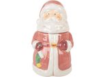 Clayre & Eef Santa Vaso Portaoggetti Ø 15X26 Cm Ceramica Rosa