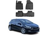 2012-2018 Kia Ceed Tappetini Tpe Nero 4 Pezzi