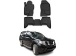 2004-2013 Nissan Pathfinder R51 Tappetini Tpe Nero 4 Pz